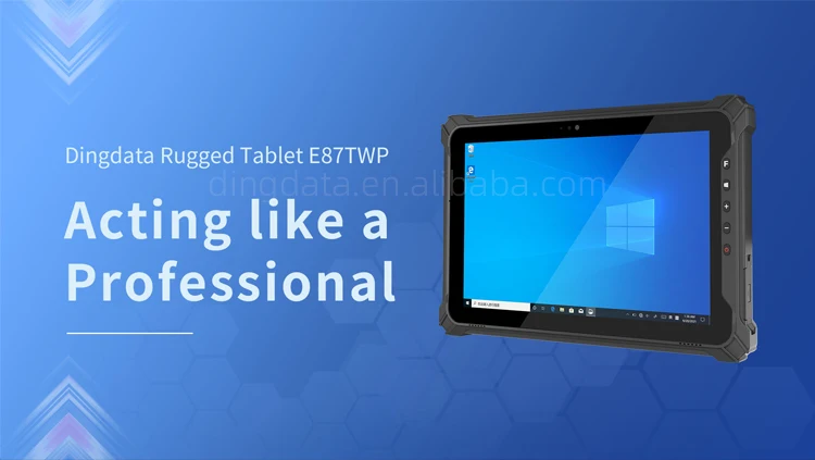 8 Inch Windows 10 Rugged Tablet - Industrial Barcode Scanner