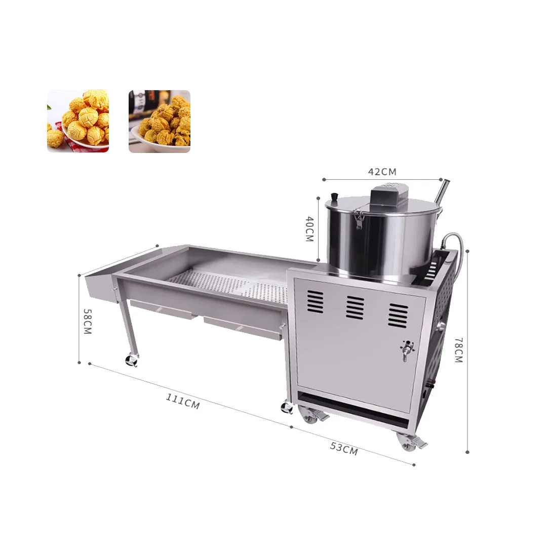 Commercial Medium Popcorn Making Machine New Condition Production ...