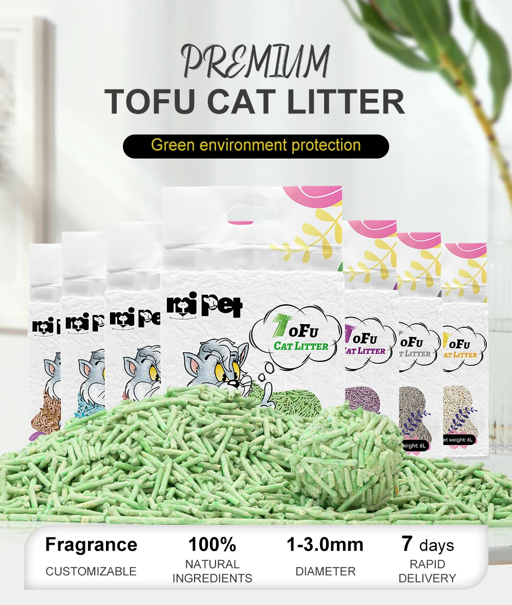 Oem/odm Tofu Cat Litter Factory Sale Clumping Clean Kitty Sand Blue