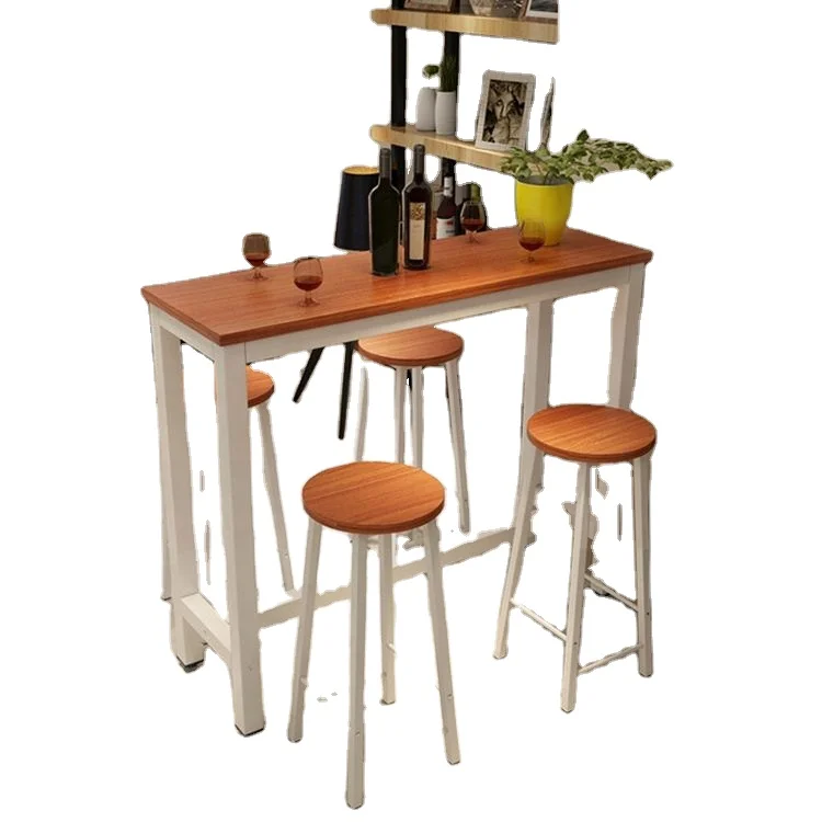 Creative Wall Partition Simple High Stool Small Bar Table Combination