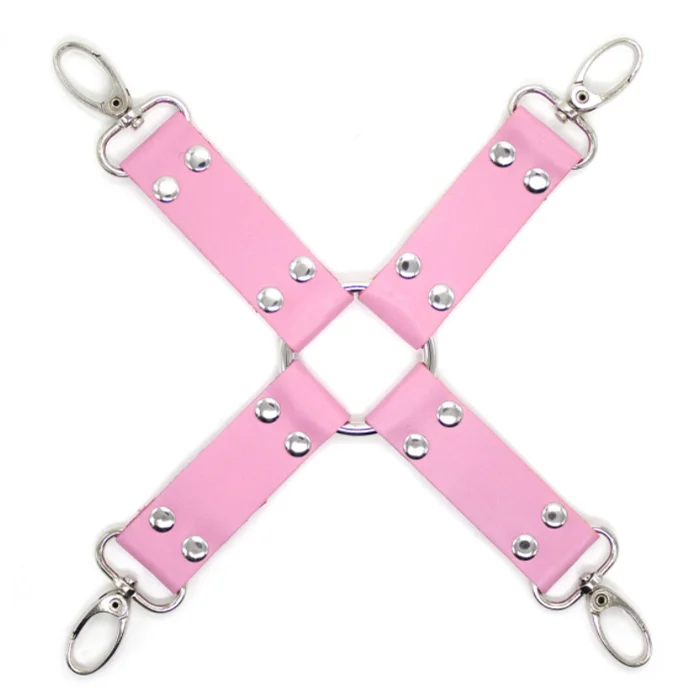 Leather Cross Accessories for BDSM Bondage Restraint Toys Couples Games Handcuff Ankle Cuffs