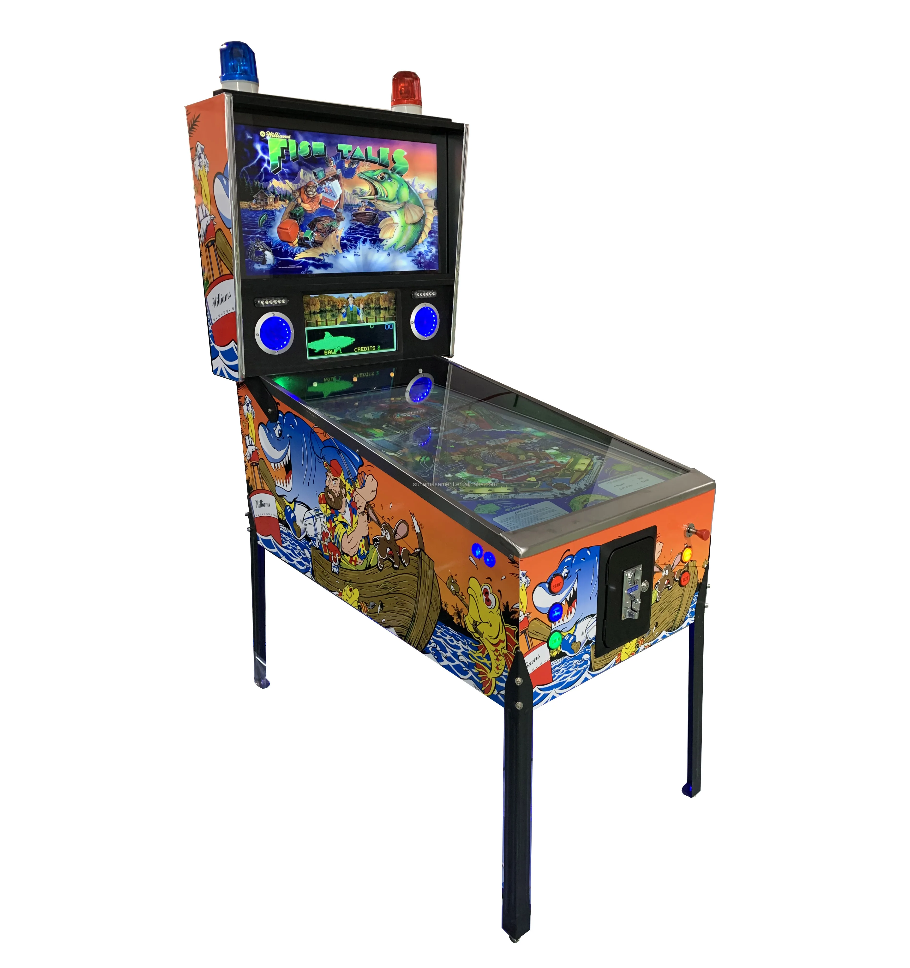 4k 49'' Screen Virtual Digital Pinball Game Machine With Force Feedback ...