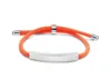 Bracelet corde orange-acier