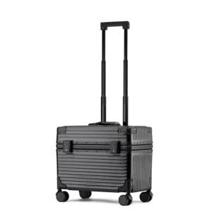 Oem Wholesale Travel Luggage Set Storage Case Aluminum Frame Carry-on Suitcase Small Size Business Trolley Case