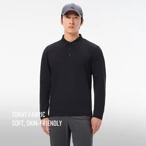 New Design Pelliot Quick Dry T-shirts for Men Spring Running Polyester Antibacterial Elasticity Anti-Wrinkle Long Sleeve T Shirt