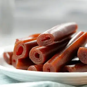 Traditional Chinese Hawthorn Dessert Digestive Snack Fruit Hawthorn Roll Hawthorn Rolls Hawthorn Fruit Leather Berry Roll Fruit