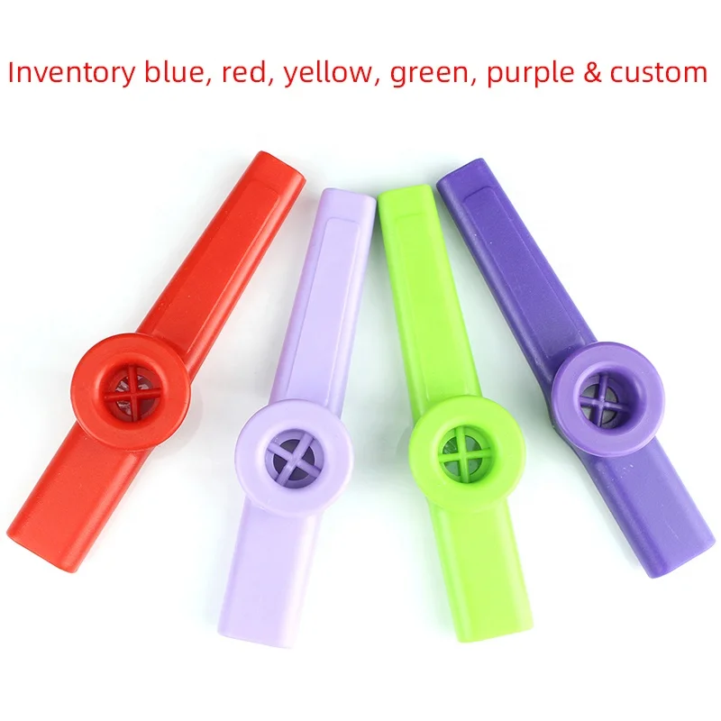 Custom Logo Low MOQ Cool Musical Instruments From China New Plastic Kazoo With Multi Color Kids Toys for Kids Music Lovers