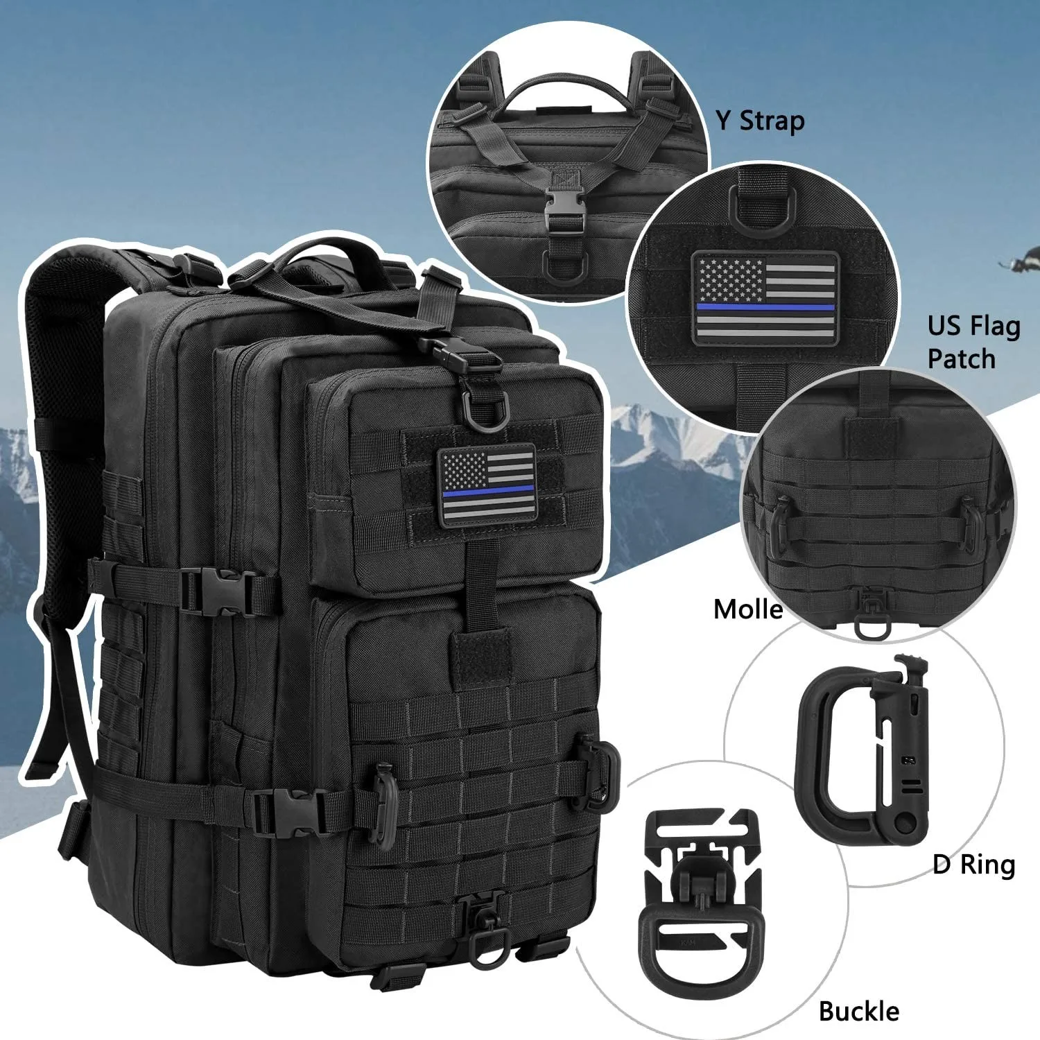 Oleaderbag Assault Bag Practical Outdoor Backpack Camping Backpack
