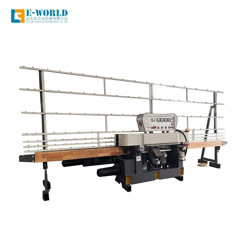 Simple Operation 4 Motors Small Glass Polishing Machine Glass Edge Polishing Machines