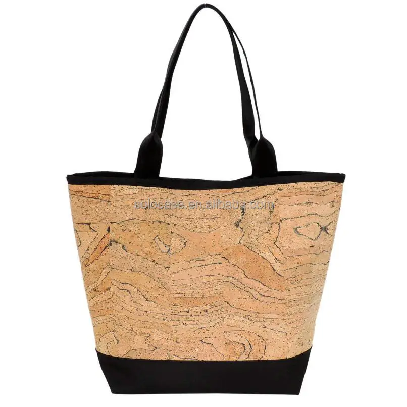 Lightweight Cotton Canvas Cork Tote