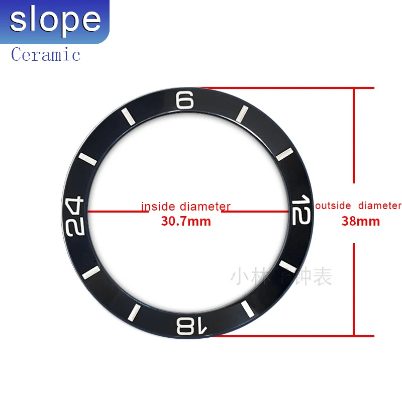 JGGB 38mm Ceramic Watch Bezel Fit 40mm Watch Case