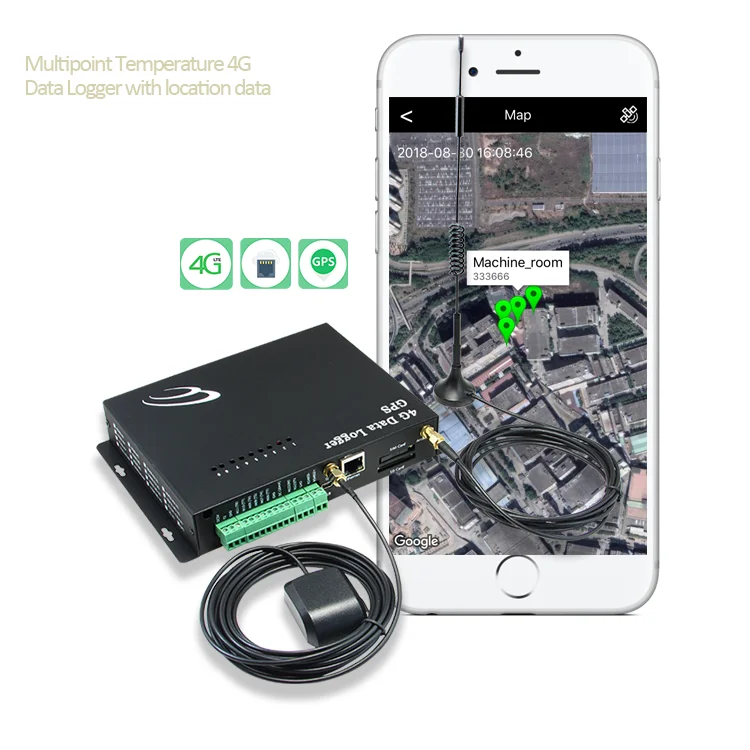 Datalogger Gps Tracking Device Multipoint Temperature 4g