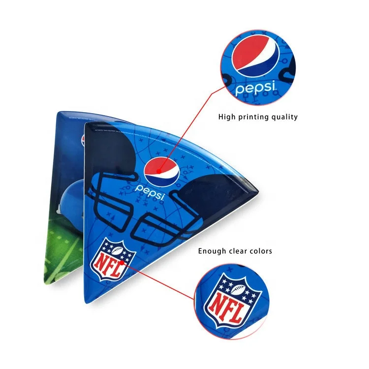 Custom Triangle Shaped 100% Melamine Pizza Dinner Plate Party Tents for Events Outdoor Pizza Serving Plate