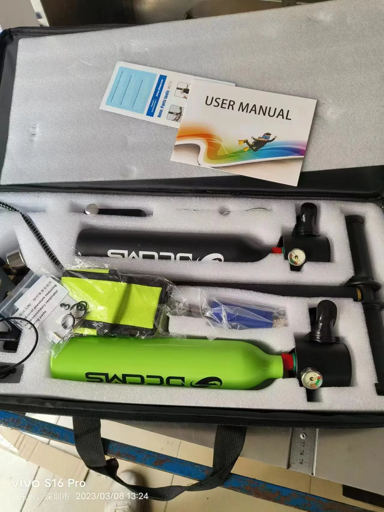 Portable 0.5l D Respirator Equipment Swimming Diving Equipment Scuba