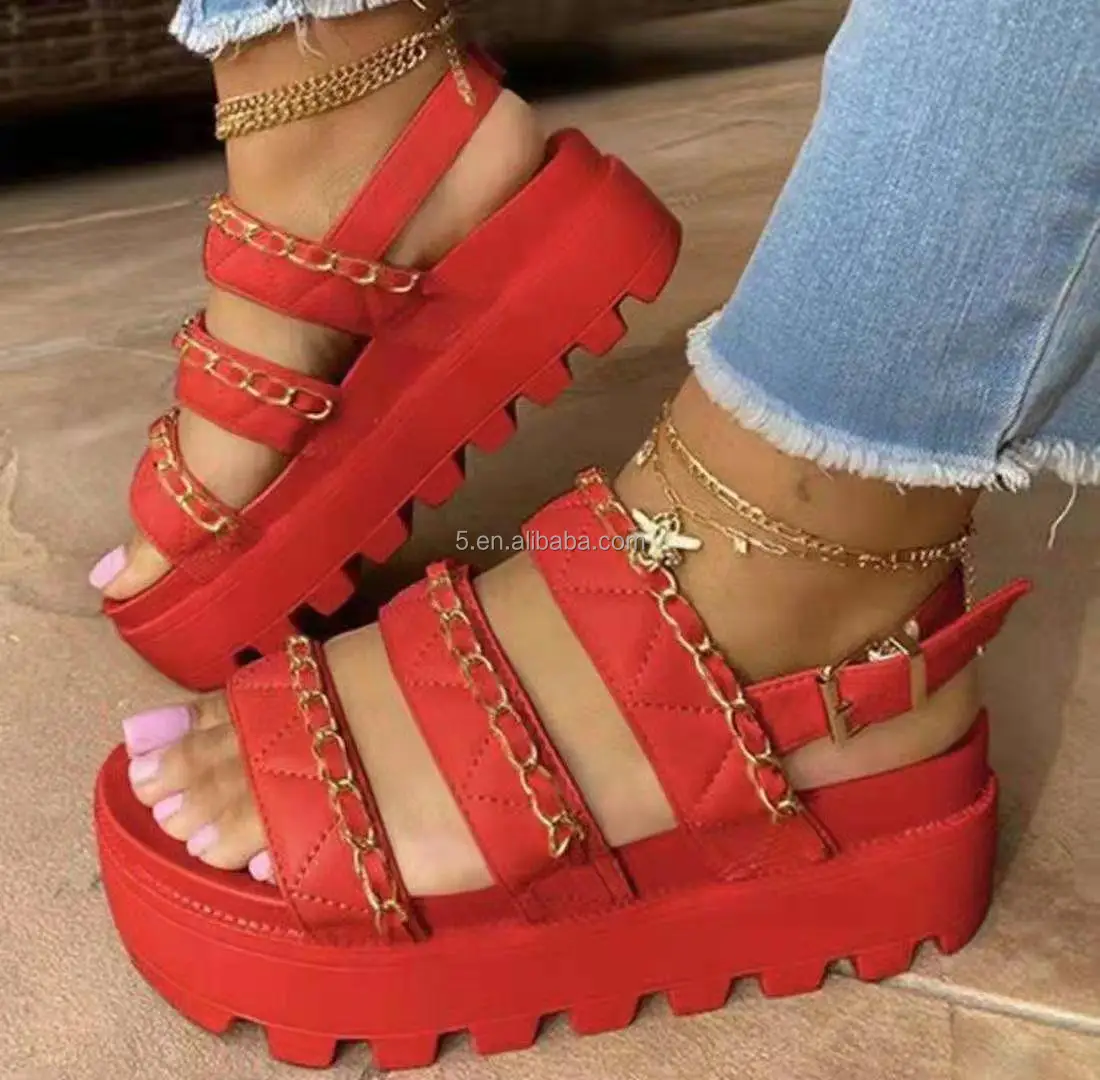 ▷ Sandalias Plataforma XTI 43974 Camel Chica Mujer | Kolekole