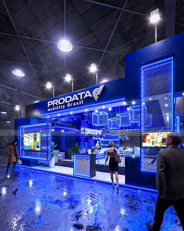 Backlit Exhibition Booth Lighting Stall Design Display Booth Expo Booth