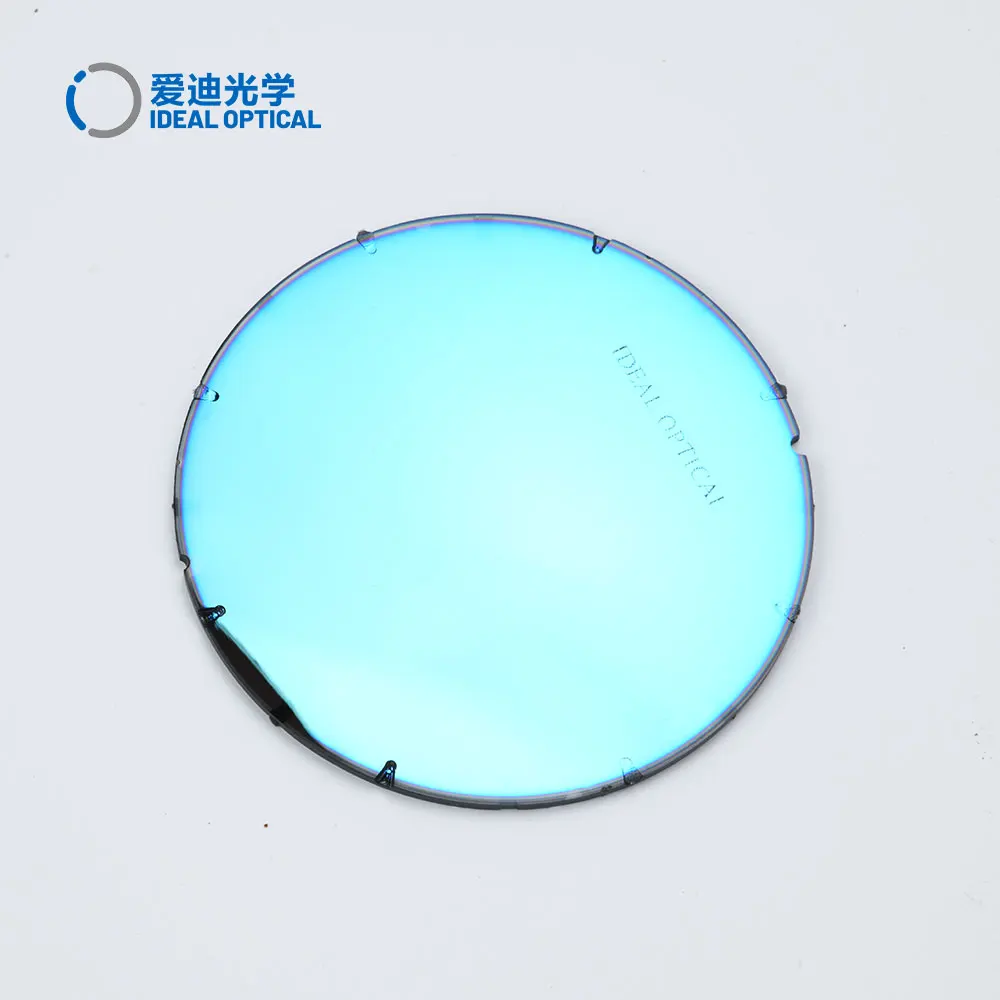 Factory Price TAC Optical Lens Cheap Sunglass Lens Blue Colors Polarized With Mirror Coating Lenses