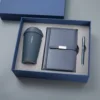 Blue cup+notebook+pen 3pcs set
