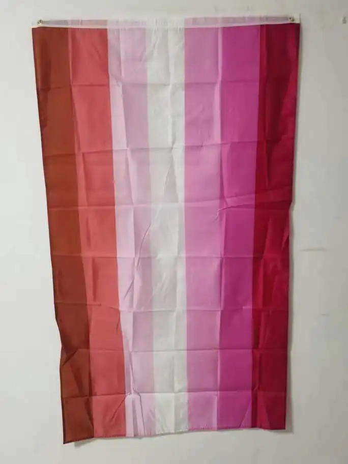 Custom Polyester 3x5 Foot Pride Unlabeled Flag with Two Grommets