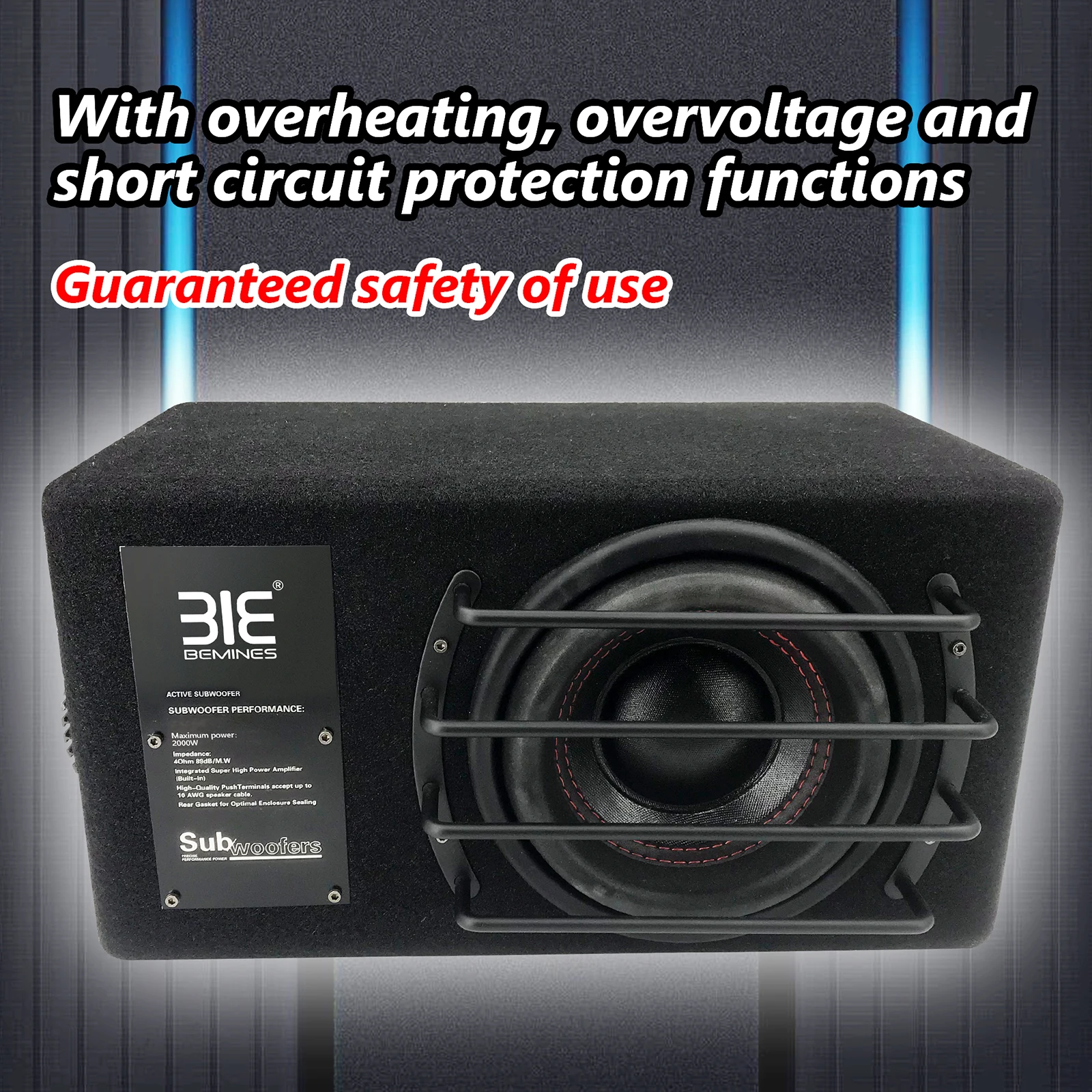 Qmf-war Wolf Ii Rectangular Car Subwoofer Tweeter 150w Bass Audio Car ...