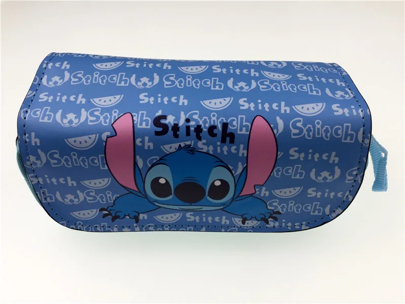 Фон для детских фото в стиле детский Stitch пенал с двойной молнией, Студенческая обувь для мужчин и женщин большой емкости для учебы пенал