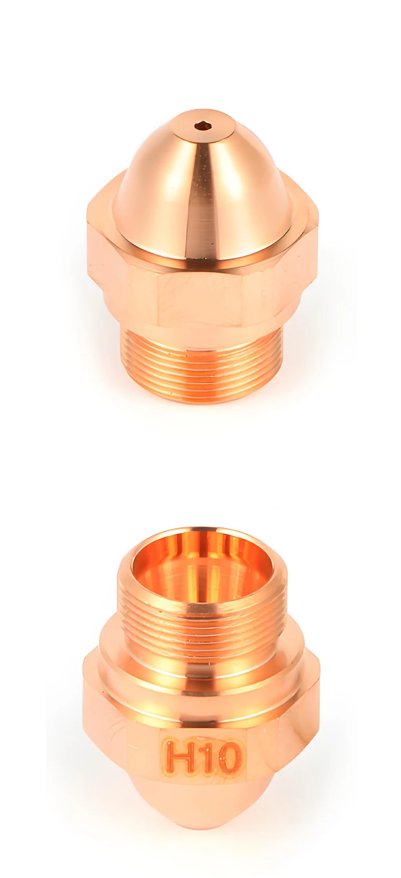 EBD 1354230 Laser Cutting Nozzle D10 M6 H10.3mm for CO2 and Fiber Laser Cutting Head New and Used Condition