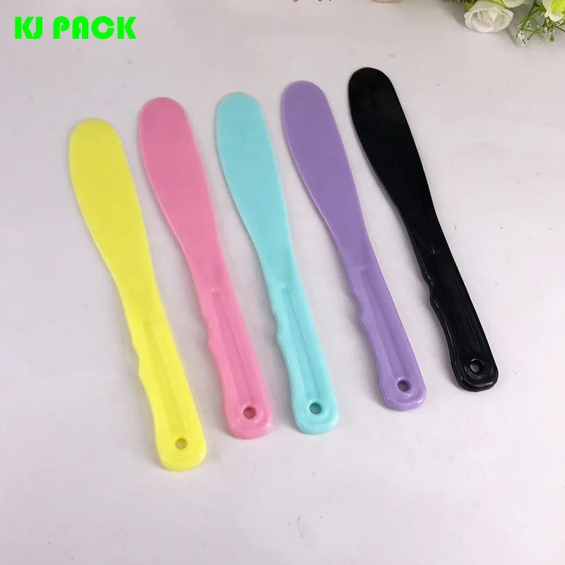 13.3cm Long Spatula Plastic Spatula For Cosmetic Wax Spatulas For Cream With Different Colors