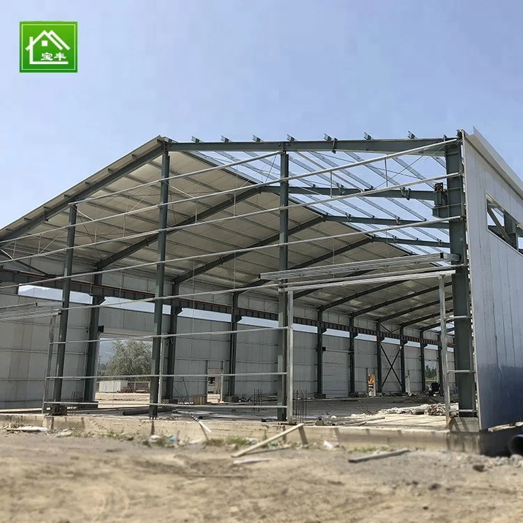 High Quality Steel Structure Factory Buildings  Prefabricated New Steel Structure Building Warehouse From BAOFENG Steel