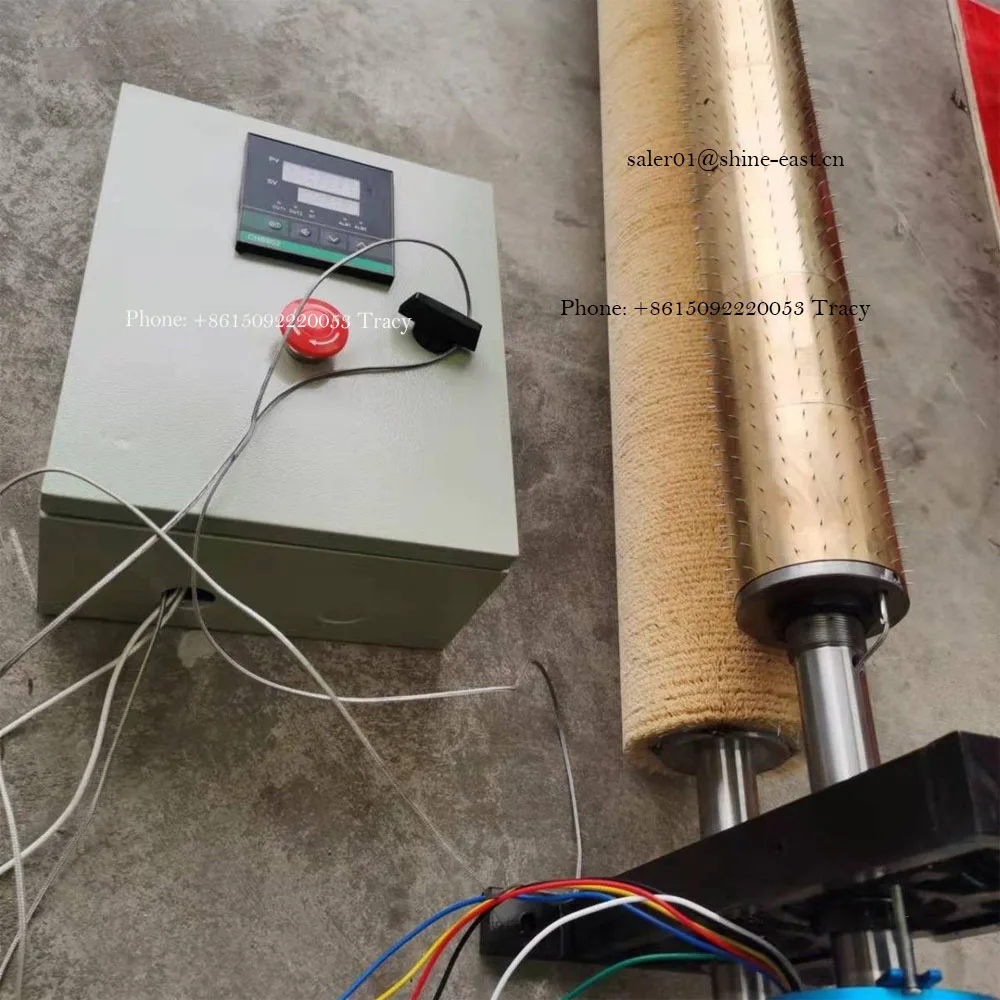 Online Micro Perforation Rollers Needle Segments Pin Sleeve Spiked Roller Shaft  for Making Vent Film and Breathable Fabric