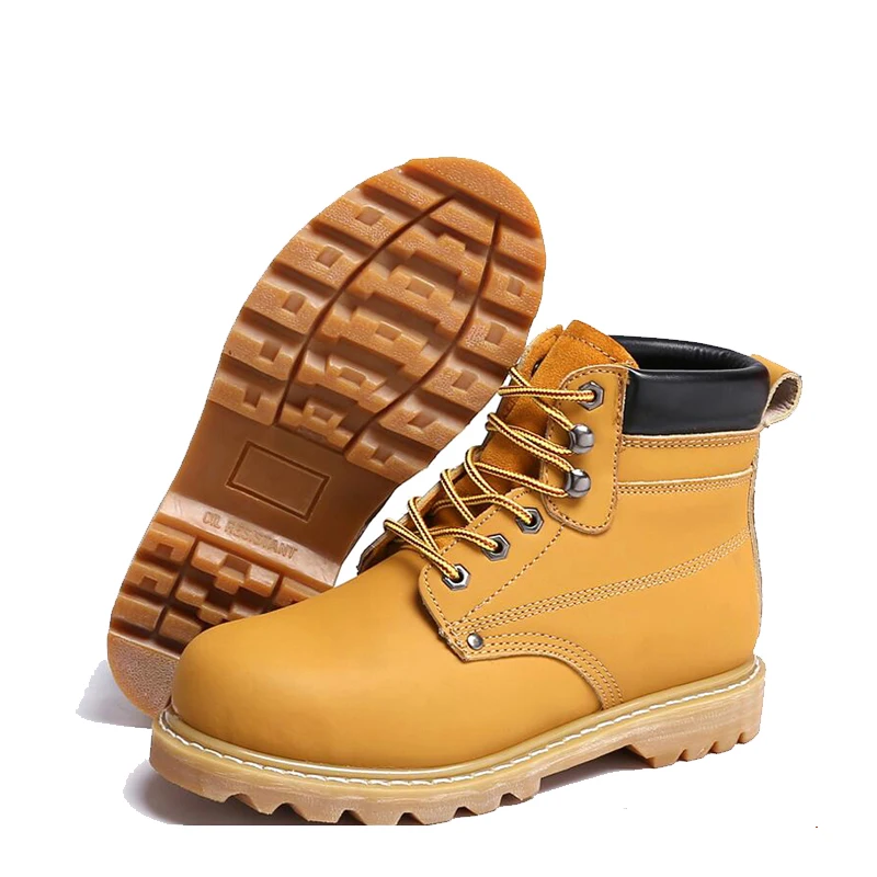 Bases Para hombre Botas De Trabajo Puntera De Acero Seguridad Cuero Zapatos De UK4-13 