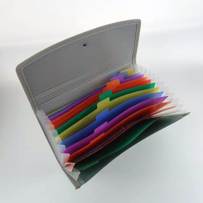PP 12  Pocket  Binding Document File Rainbow Expanding  Folder  Organize