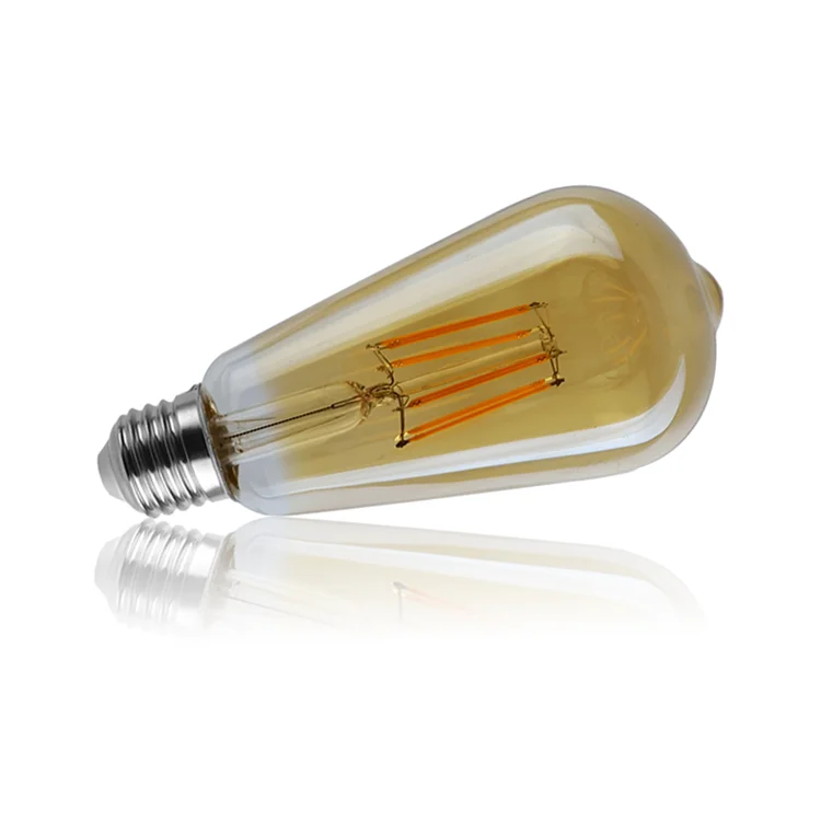 Edison Bulb Lights St64 A60 Led Filament Bulb Led Cob Filament Vintage ...