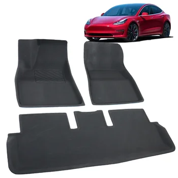 Wholesale Price Waterproof 3D Car Carpet Car Floor TPR Mats Rubber Car Mats For Tesla Model 3