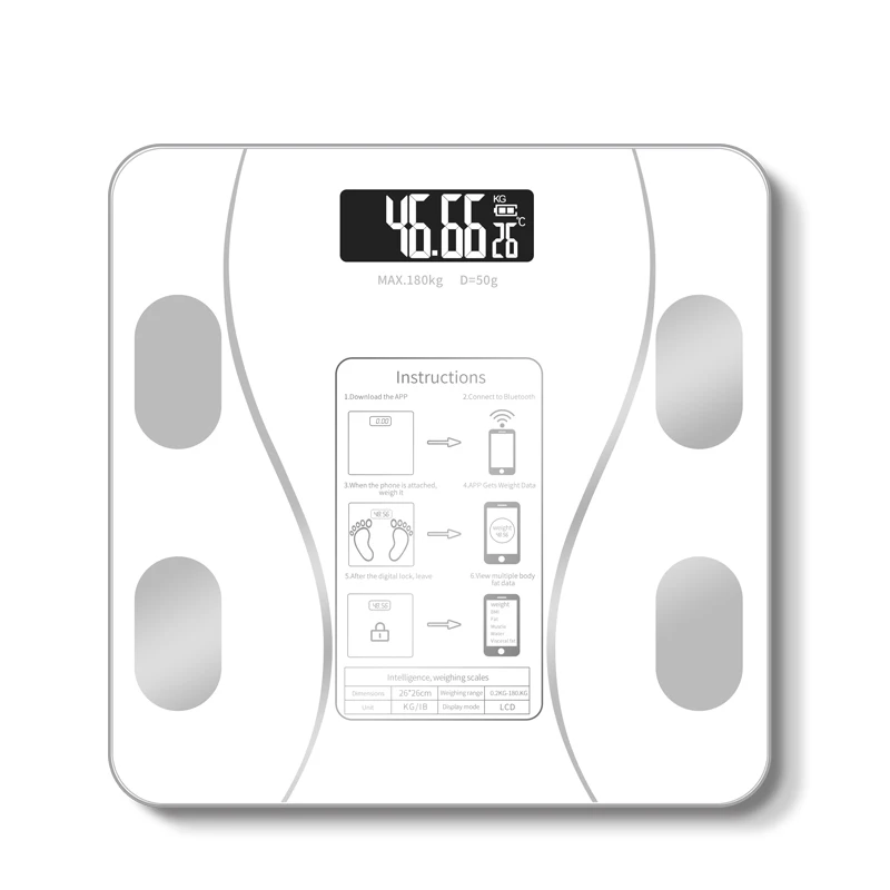 Source Weighing Scales Blue Tooth Digital Wireless Small Electronic Weight  Body Fat Scale Bathroom Smart Scale Digital on m.