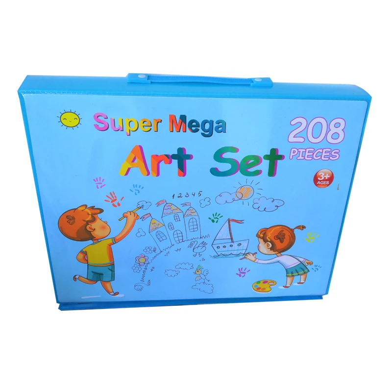 Buy Wholesale China 208pcs Kids Drawing Complete Coloring English Russian  Language Version Super Mega Art Set With Easel & Kids Drawing Children's  Art Sets at USD 1.05