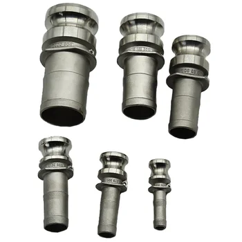 Wholesale custom 304/316 L 1/8" 1/4" 1/2" 1" 2' 3" 4" male BSP NPT stainless steel camlock quick coupling
