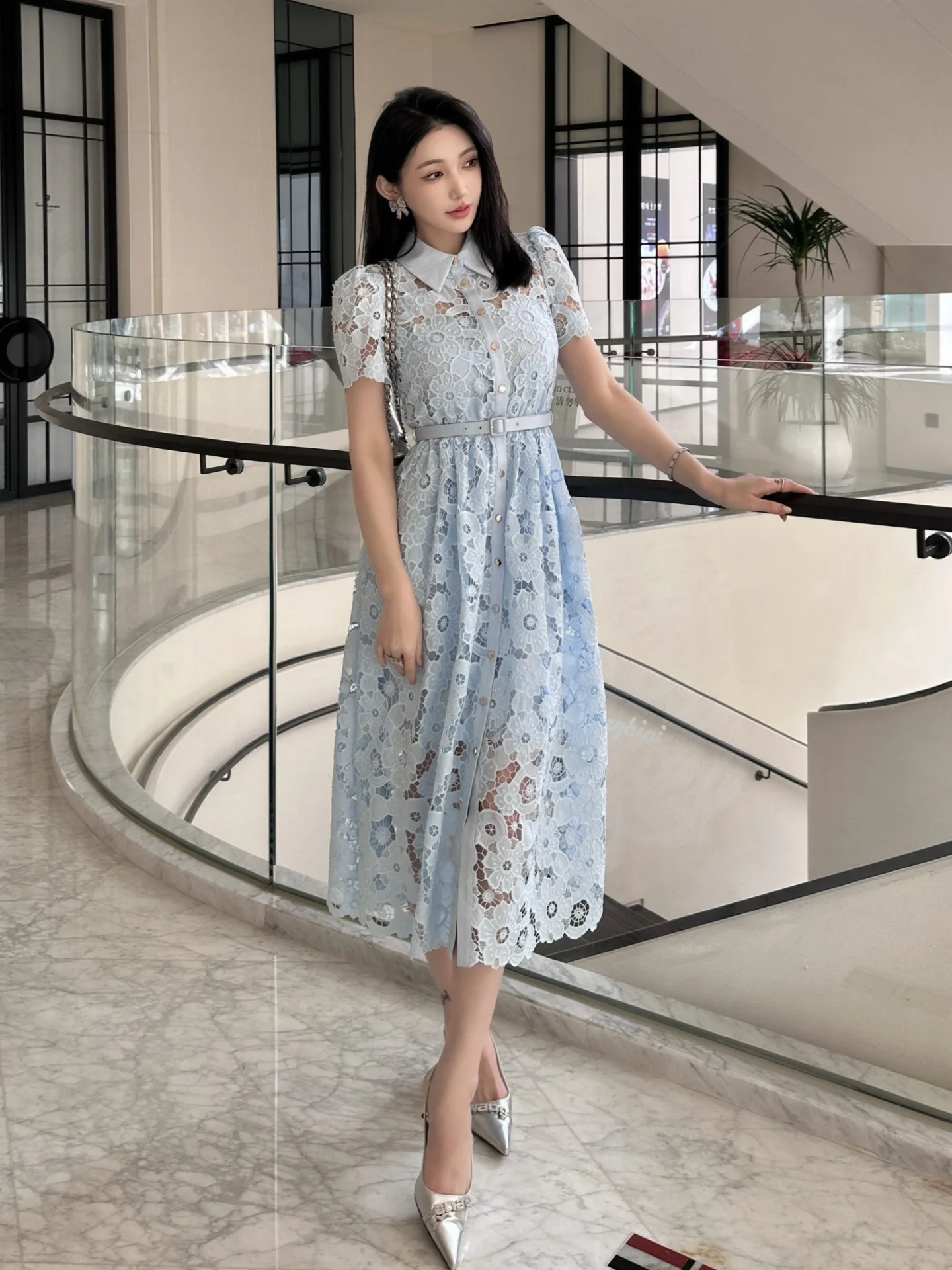 strapless white lace dress Bia Embroidered Maxi Gizele is 5’9 and AUG24SALEUS80 LANSHULAN Long Flare Sleeve Size:4X Large Tall