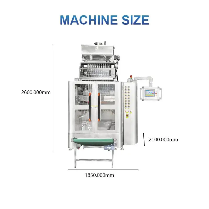High Speed Instant 3 in 1 Coffee Creamer Sugar Sachets Small Granules Small Sachet Automatic Forming Filling Sealing Machine