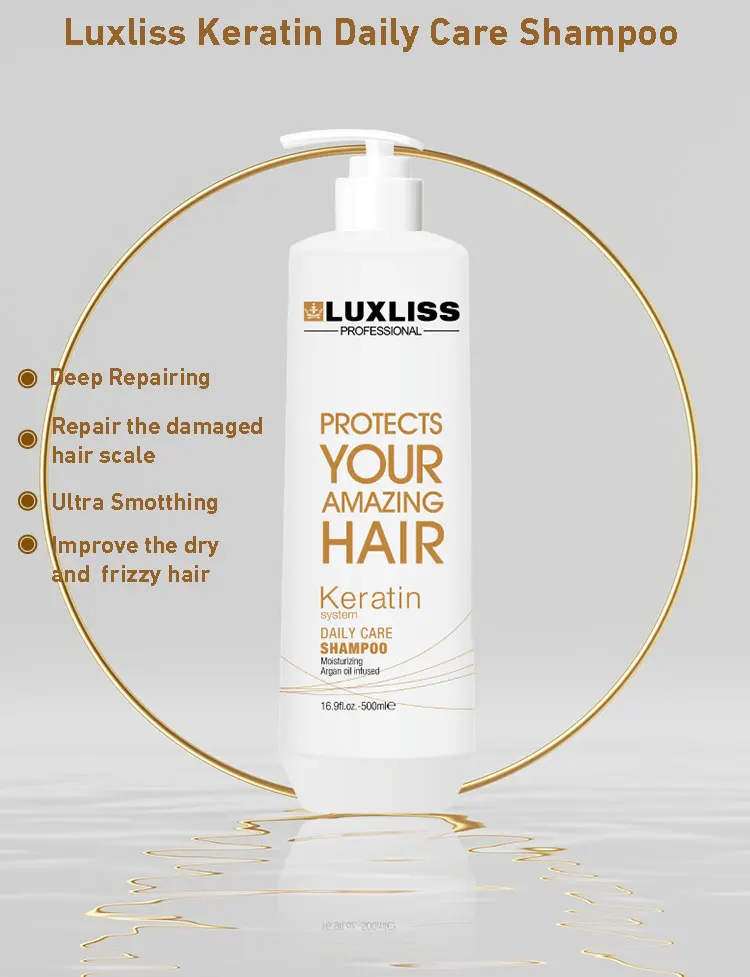 Luxliss Brazilian Keratin Shampoo Treatment For Hair Smoothing Argan
