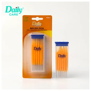 Daily Care Factory Direct Cheap Plastic Interdental Brush Gum Care Toothbrush with Toothpick End for Adult Oral Clean