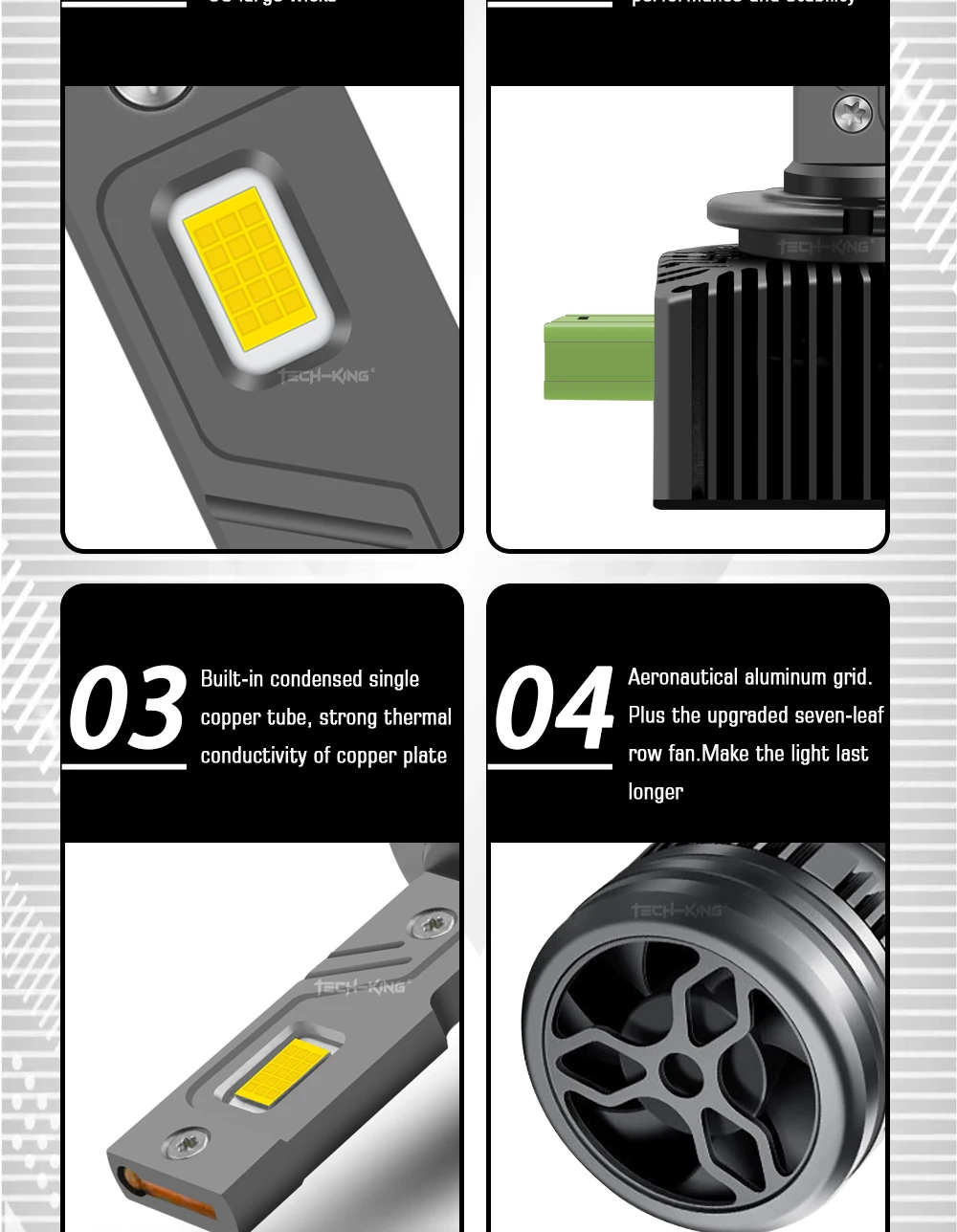 Car LED front light 110W 12000LM 6000K bright d3s non -destructive installation directly replace the original car bulb D2s D1s