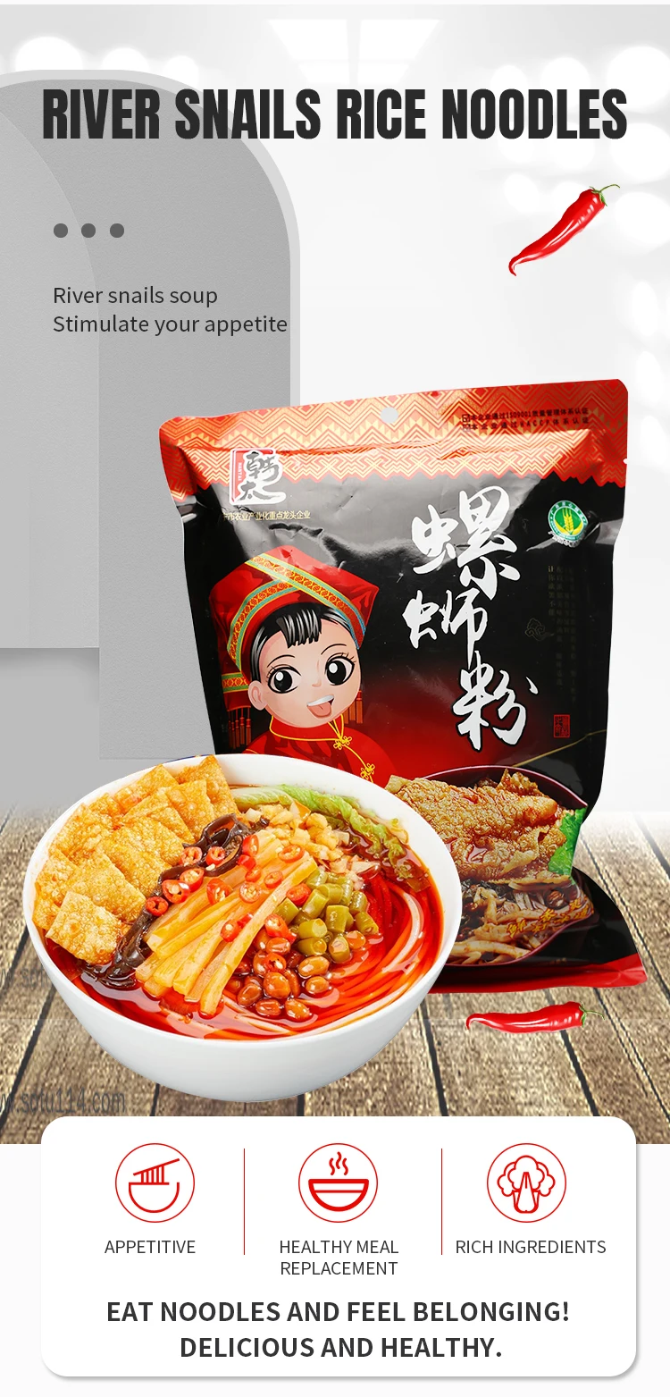 Wholesale Spicy Soup Liuzhou Luosifen River Snails Snail Rice Noodles