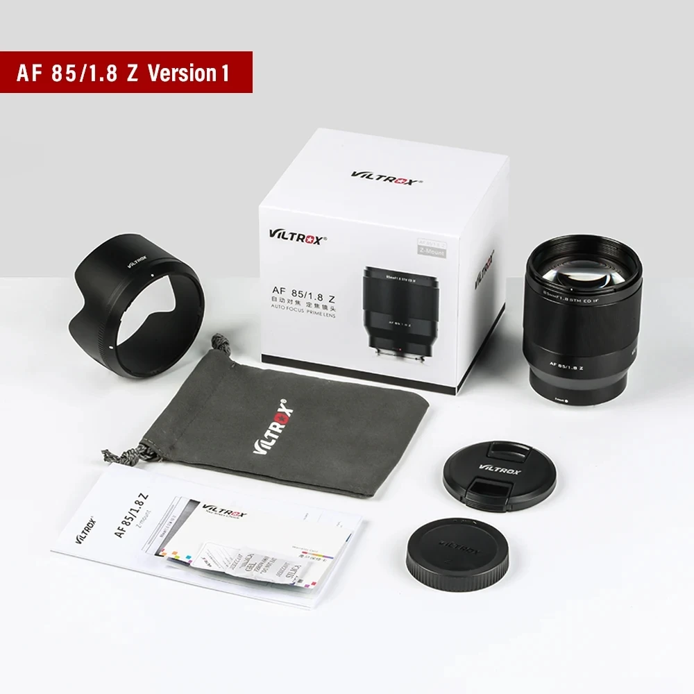 VILTROX 85mm F1.8 Lens - Full Frame Autofocus for Sony, Nikon, Fuji