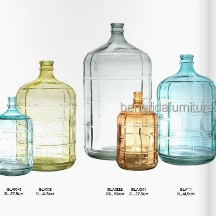 3/ 5 /6 галлонов стеклянная бутыль по цвету