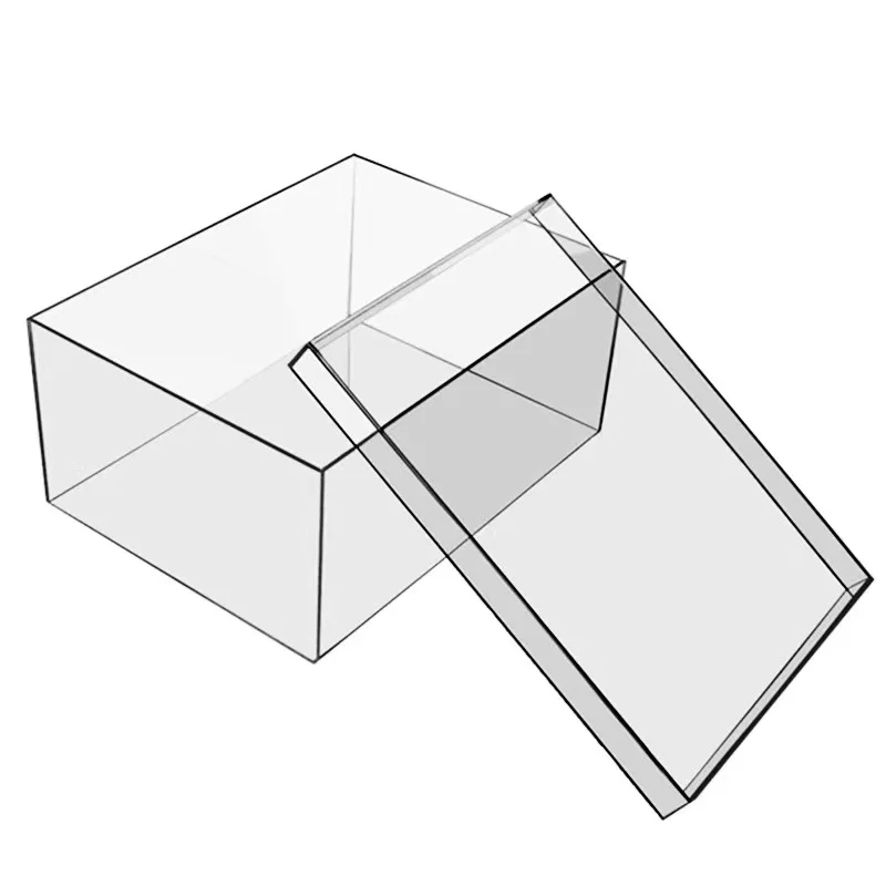 Clear Square Acrylic Organizer Storage Containers Acrylic Poker Card