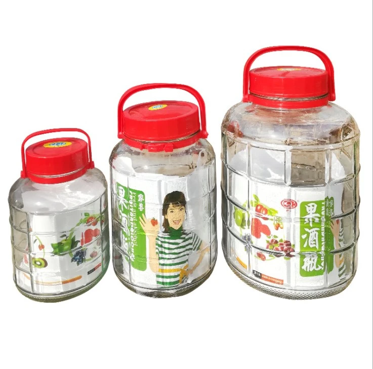 MEYAGOT Lot De 2 Bocaux Fermentation Verre 1L - Grands Bocaux Avec Couvercle Pour Kimchi Et Légumes