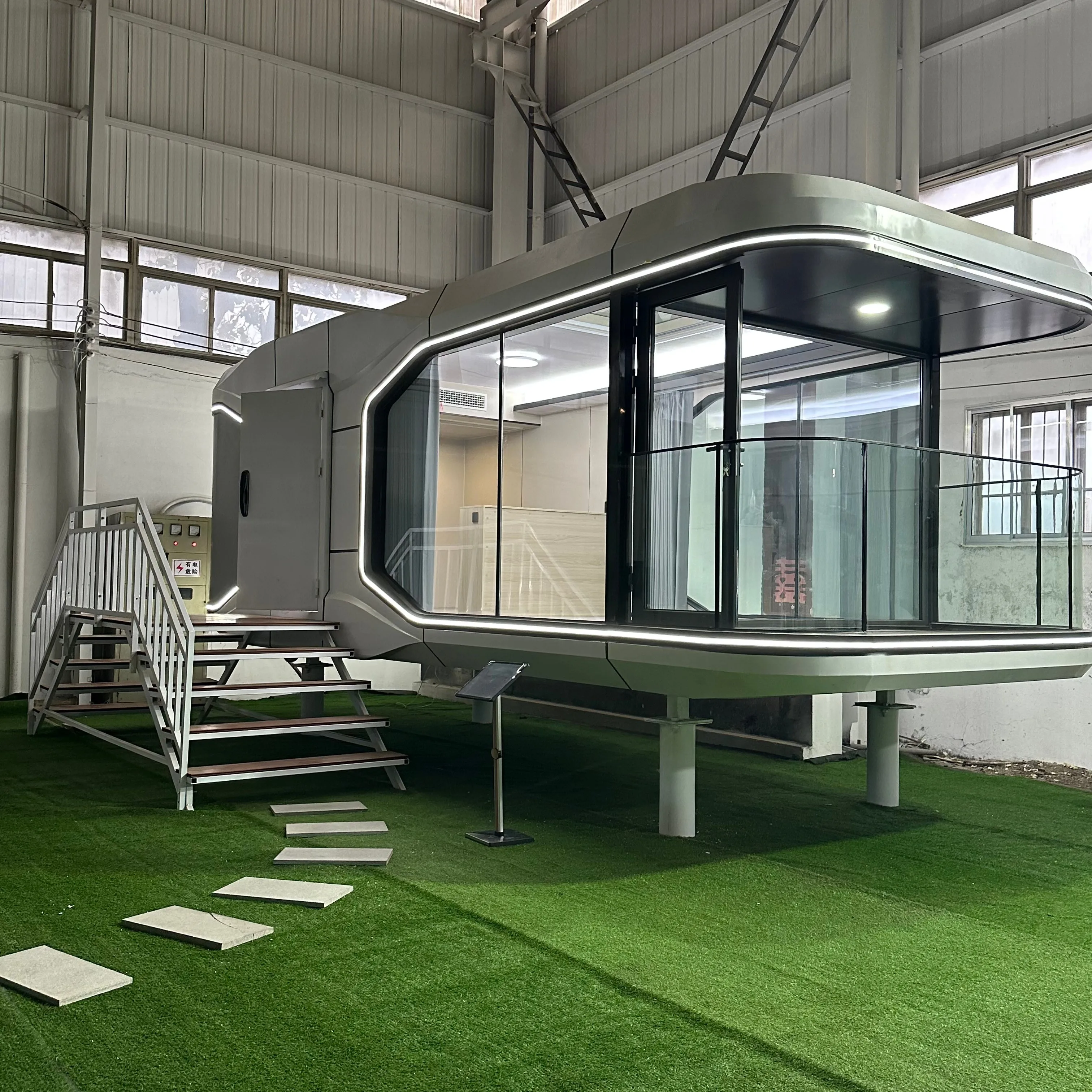 Prefab Vessel House Flat Pack Mobile Capsule Houses Ready Made House Mobile Home Steel Structure Homestay Space Capsule