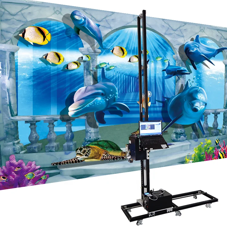 Factory Price Outdoor 3D Direct to Wall Printer Plaster Brick Painted Glass Wallpen Robot Machine