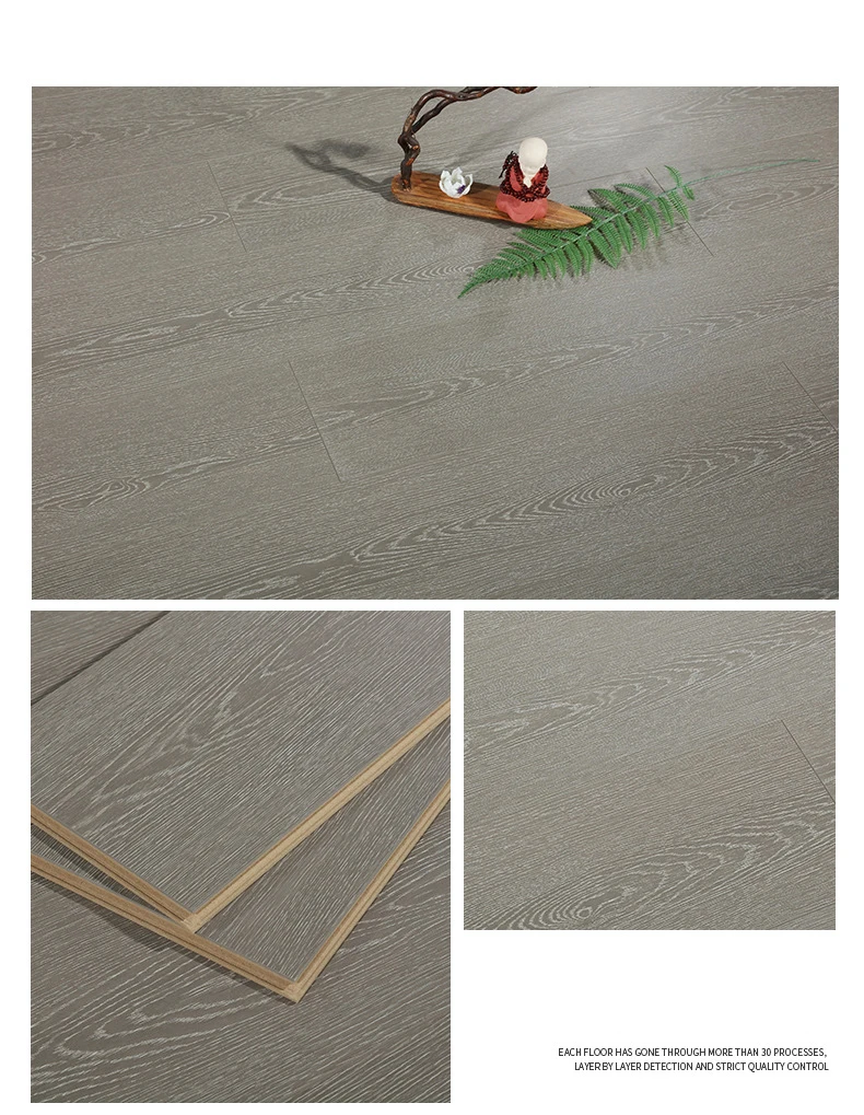 8mm12mm Click Laminate Wood Flooring Waterproof Antislip Easy