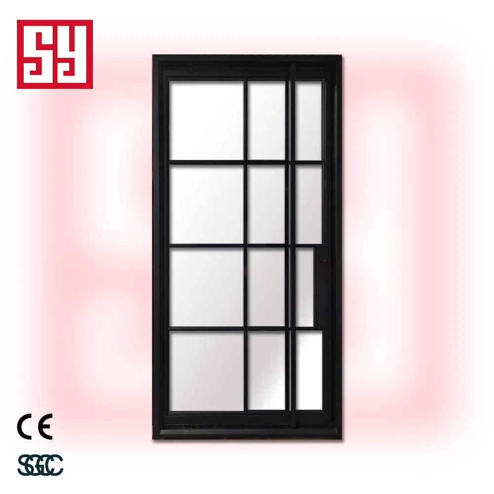 Modern Wrought Iron Front Entry Doors for Residence Interior Screen Door with Steel Material Finished and Painted Surface